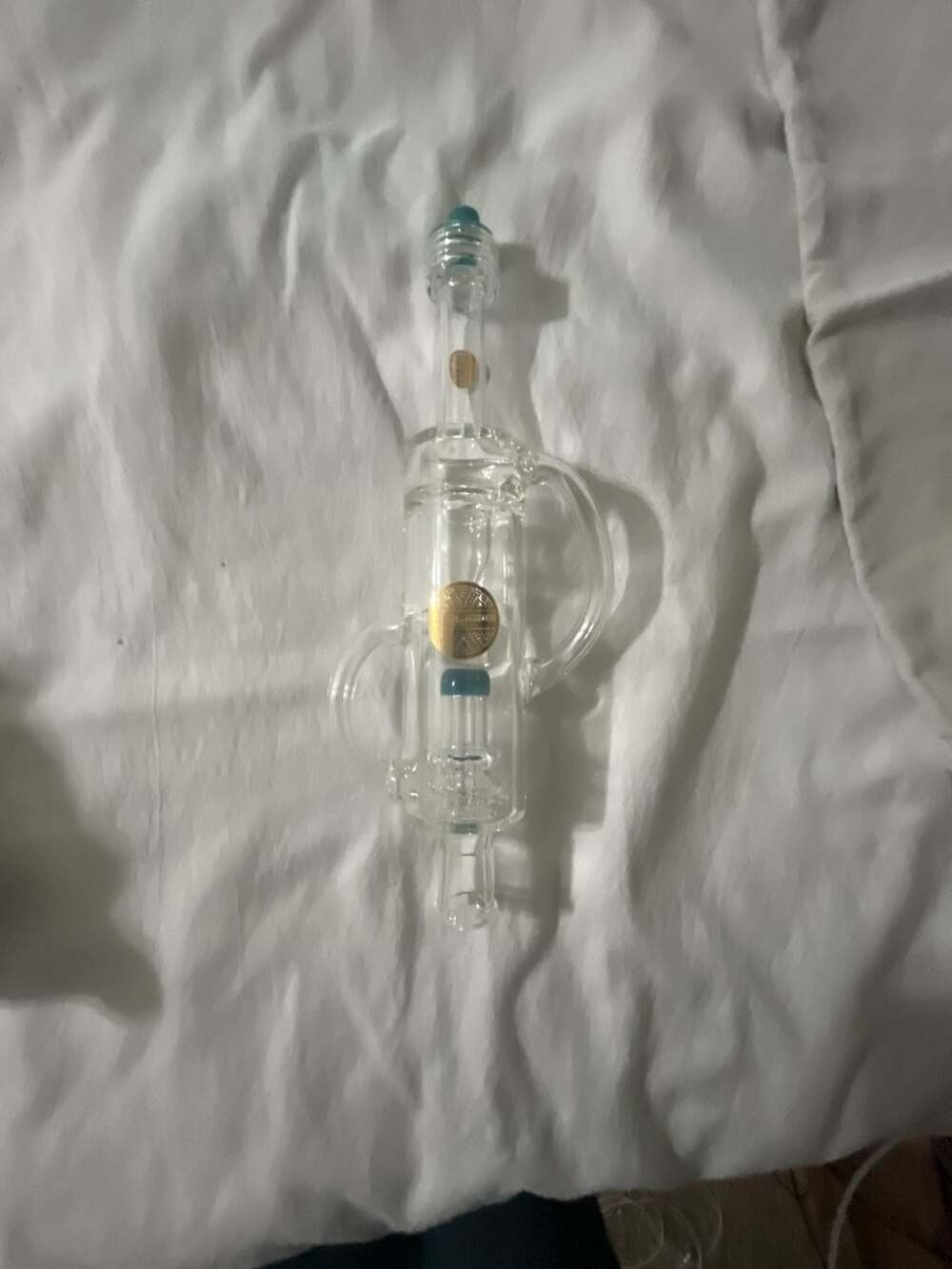 Bougie Glass Water Piece Clear Recycler Glass Bubbler